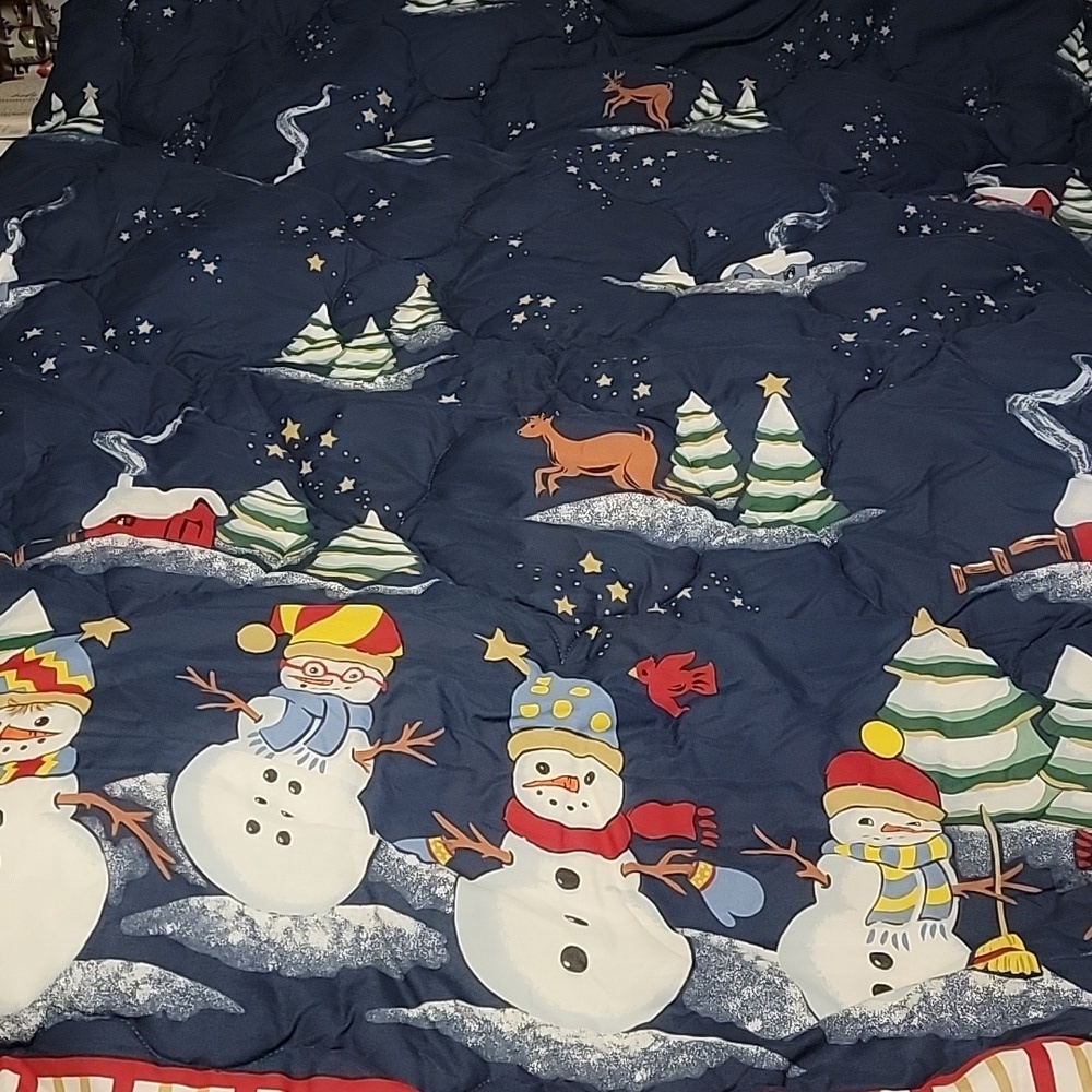 Snowman Twin Comforter from JCPenney. NWOT. 63×86 Inches.